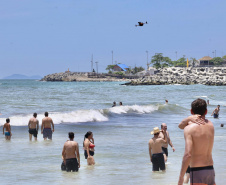 Com drones de alta tecnologia, bombeiros reforçam prevenção a afogamentos
