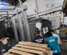 PCPR realiza incineração de drogas apreendidas em Matinhos e Guaratuba