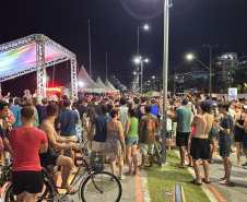 Música, interação e segurança: PMPR anima a noite de Caiobá