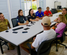 CCO da SESP recebe desembargadora da única Câmara do país especializada em violência doméstica