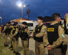Polícia Militar atua para público recorde no primeiro grande show da temporada em Matinhos