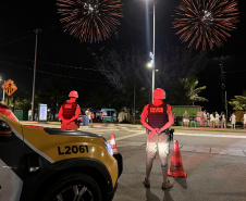 PMPR garante segurança na virada de ano com policiamento reforçado em todo o Litoral