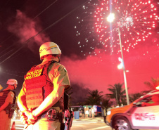PMPR garante segurança na virada de ano com policiamento reforçado em todo o Litoral