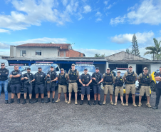 Polícia Penal e PMPR fiscalizam monitorados por tornozeleira eletrônica em Matinhos e Guaratuba