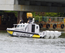Forças de segurança fazem nova operação integrada no ferry boat de Guaratuba