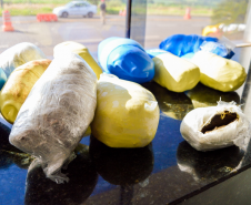 PMPR apreende skunk e haxixe e prende condutor durante fiscalização rodoviária em Iporã