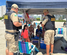 Veículos de patrulhamento na areia reforçam ação da PMPR no Verão Maior Paraná