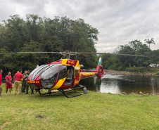 Helicóptero Arcanjo 01 eleva padrão de resgates no Litoral durante o Verão Maior Paraná