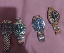 PCPR prende cinco investigados por roubos de relógios de luxo em Curitiba