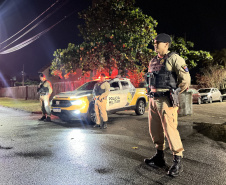 PMPR garante segurança no terceiro dia de Carnaval em Pontal do Paraná