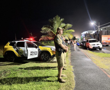 PMPR garante segurança no terceiro dia de Carnaval em Pontal do Paraná
