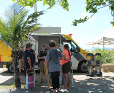 PCPR e PMPR reforçam atendimento no Litoral com módulos móveis durante o Verão Maior Paraná
