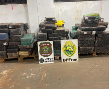 Nova base da Polícia de Fronteira em Santa Helena apreende 1,4 tonelada de maconha