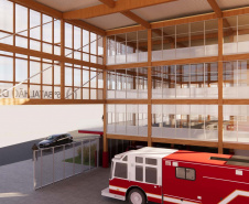 Estado entrega anteprojeto de reforma e ampliação do batalhão dos Bombeiros em Maringá