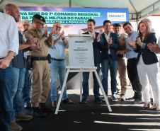 Governador inaugura sede do Comando Regional da PMPR e anuncia reforço na segurança em Pato Branco