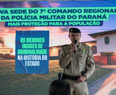 Governador inaugura sede do Comando Regional da PMPR e anuncia reforço na segurança em Pato Branco
