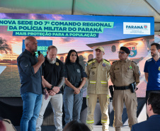 Governador inaugura sede do Comando Regional da PMPR e anuncia reforço na segurança em Pato Branco
