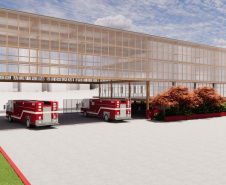 Estado entrega anteprojeto de reforma e ampliação do batalhão dos Bombeiros em Maringá