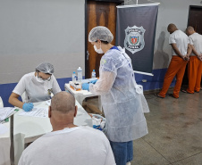 Em Cascavel, PPPR realiza mutirão para coleta de perfis genéticos e reforça integração entre forças de segurança na PIMP-UP