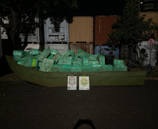 PMPR e PF apreendem 6 mil pacotes de cigarros em porto clandestino no Lago de Itaipu