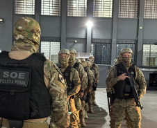 Operação integrada reforça segurança no Complexo Penitenciário de Piraquara