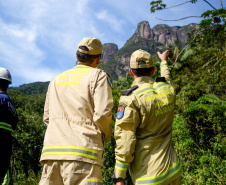 Bombeiros realizam simulado de descarrilamento de trem com múltiplas vítimas na Serra do Mar