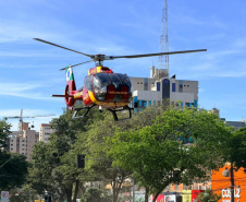 Maio Amarelo: forças de segurança realizam simulado de sinistro de trânsito em Maringá