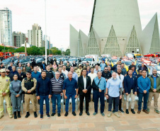 Entrega de 75 novas viaturas reforça atuação das forças de segurança em Maringá e região