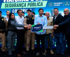 Reforço na segurança: Estado entrega 63 viaturas para forças que atuam em Londrina e região