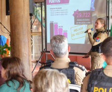 Palestra em Mandaguari fortalece integração entre comunidade e forças de segurança no combate à violência contra a mulher