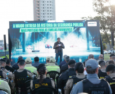Estado reforça segurança pública no Oeste com entrega de 49 viaturas novas