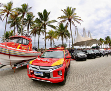 Litoral ganha reforço na segurança com novas viaturas, motocicletas e embarcações