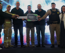 Estado entrega 24 viaturas para reforçar segurança em São José dos Pinhais e região