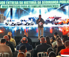 Estado entrega 24 viaturas para reforçar segurança em São José dos Pinhais e região