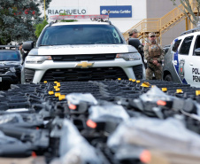 Estado entrega 55 novas viaturas para reforçar segurança nos Campos Gerais e Centro-Sul