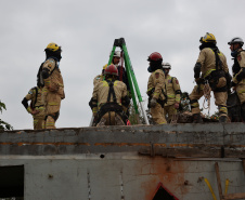 Bombeiros do Paraná participam de simulado com corporações de SC e RS para resposta a desastres