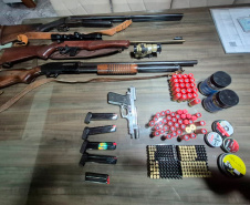 PCPR prende seis e apreende arsenal durante operação contra comércio ilegal de armas