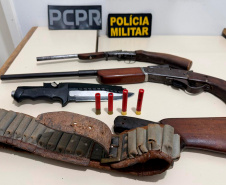 PCPR prende seis e apreende arsenal durante operação contra comércio ilegal de armas