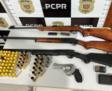 PCPR prende seis e apreende arsenal durante operação contra comércio ilegal de armas
