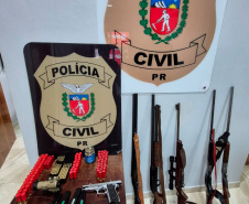 PCPR prende seis e apreende arsenal durante operação contra comércio ilegal de armas