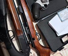 PCPR prende seis e apreende arsenal durante operação contra comércio ilegal de armas