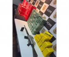 PCPR intercepta drogas e armas avaliadas em R$ 22 milhões em Campo Largo