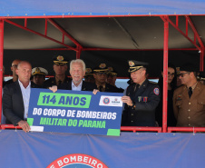 Corpo de Bombeiros Militar do Paraná celebra 114 anos em solenidade comemorativa