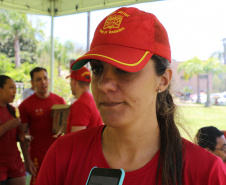 São José dos Pinhais, 11 de outubro de 2019. No Limite corpo de Bombeiros. entrevista Capitão Rafaela.