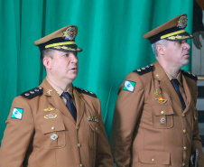 Curitiba, 17 de Outubro de 2019. Passagem de Comando BPMOA. Foto: Ten Cel Roberto Sampaio Araujo e Ten Cel Julio Cesar Pucci dos Santos.