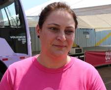 Curitiba, 29 de outubro de 2019.  Campanha Outubro Rosa 20°BPM. Foto: entrevista Sgt Patricia.