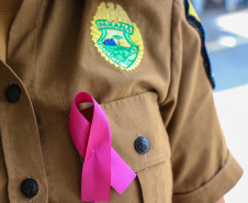 Curitiba, 29 de outubro de 2019.  Campanha Outubro Rosa 20°BPM.