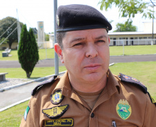 São José dos Pinhais, 29 de outubro de 2019.  Operação Integrada 17°BPM. Foto: entrevista Ten Cel Ribas Comandante do 17°BPM.