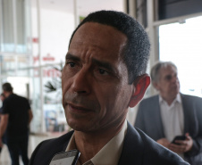 Foz do Iguaçu, 31 de outubro de 2019. GGoverno 5.0. Foto: entrevista Secretario de Segurança Publica do Estado Do Parana Cel Marinho.