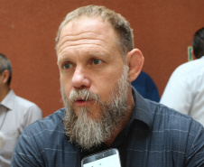 Foz do Iguaçu, 31 de outubro de 2019. GGoverno 5.0. Foto: entrevista Delegado Geral da Policia Civil Silvio Jacob Rochemback.